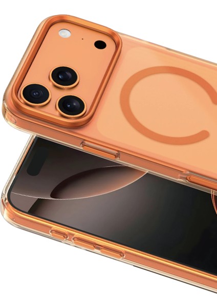 Apple iPhone 17 Pro Uyumlu Kılıf Magsafe Arkası Mat Hisli Kaymaz Koruyucu Kapak fiyatları