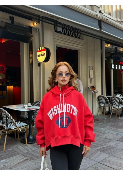 Washington Fermuar Detaylı Tasarım Sweatshirt fiyatları