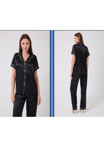 Missayza V.s 2110 Model Kısa Kol Biyeli Saten Pijama Takım indirimleri
