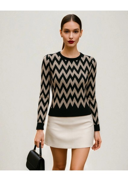 Rosberg Tül Detay Triko Bluz