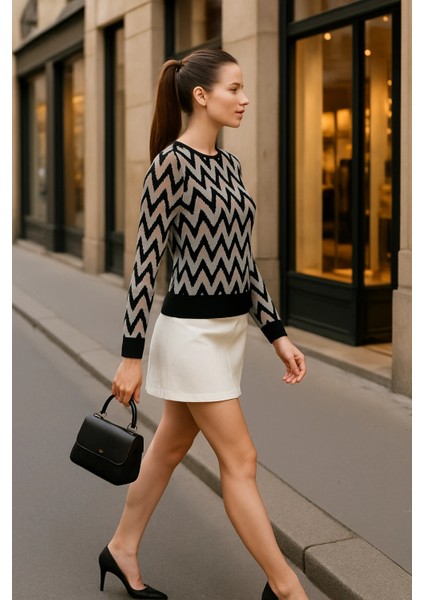 Rosberg Tül Detay Triko Bluz indirimleri