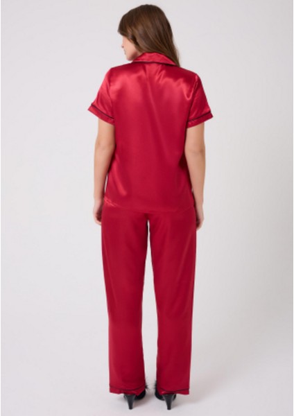 Missayza V.s 2110 Model Kısa Kol Biyeli Saten Pijama Takım fiyatları