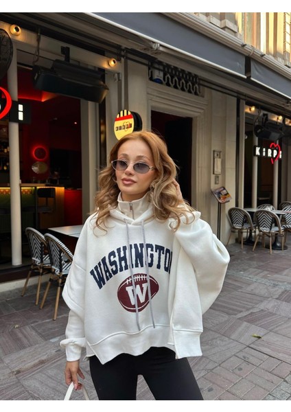 Washington Fermuar Detaylı Tasarım Sweatshirt modelleri