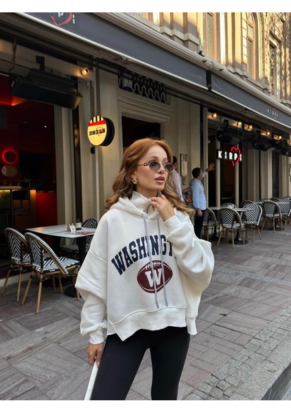 Washington Fermuar Detaylı Tasarım Sweatshirt fırsatları