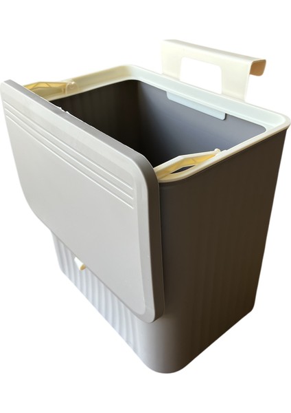 Mutfak Tezgah Üstü ve Dolap Askılı Çöp Kovası, Latte 15 Lt fırsatları