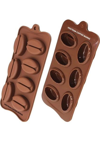 Kahve Çekirdeği Şekilli Silikon Kalıp