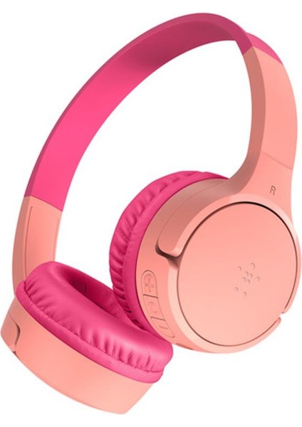 AUD002 Soundform Mini Kablosuz Kafaüstü Çocuk Kulaklık-Pembe