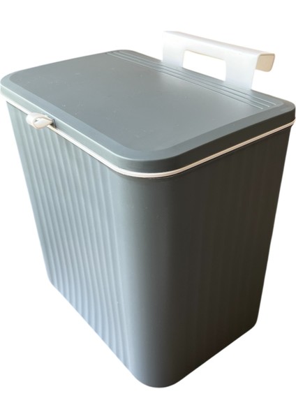Mutfak Tezgah Üstü ve Dolap Askılı Çöp Kovası, Gri 15 Lt fiyatları