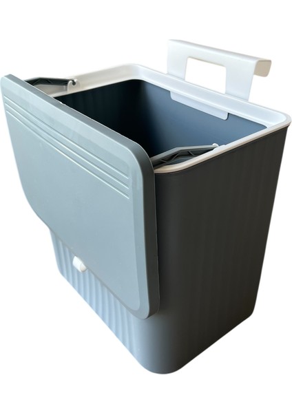 Mutfak Tezgah Üstü ve Dolap Askılı Çöp Kovası, Gri 15 Lt fırsatları