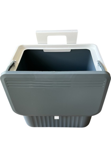 Mutfak Tezgah Üstü ve Dolap Askılı Çöp Kovası, Gri 15 Lt indirimleri