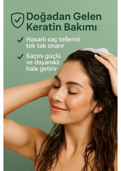 8 Aktifli Doğal Içerikli Biberiye Özlü & Keratin Destekli Dökülme Karşıtı Ferahlatıcı Şampuan