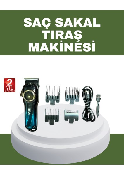 Wizard Güçlü Motorlu Paslanmaz Çelik Bıçaklı Saç Kesim Makinesi