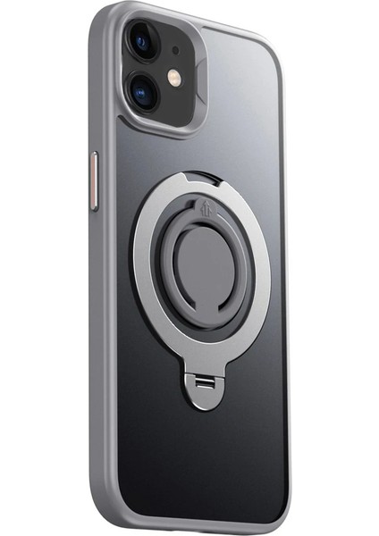Allzey Joko Iphone 12 Avatar 360 Dönen Magsafe Kapak - Titan Gri