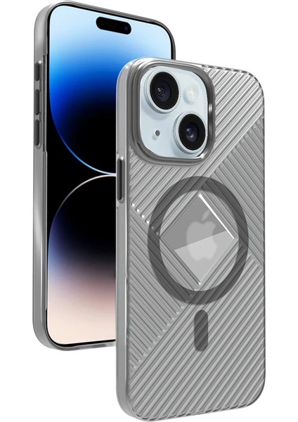 Allzey Joko Iphone 15 Stella Pc Sert Magsafe Kılıf - Siyah