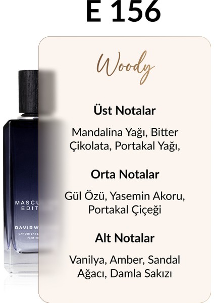E156 Milano 100 ml Erkek Parfüm | Woody fiyatları