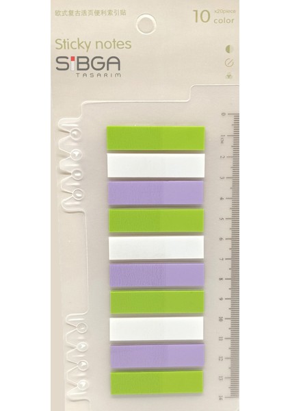 Şeffaf Renkli Postit Post-It Post It. Kitap Ayracı Ayraç Postit Sticker Not Kağıdı 200 Yaprak