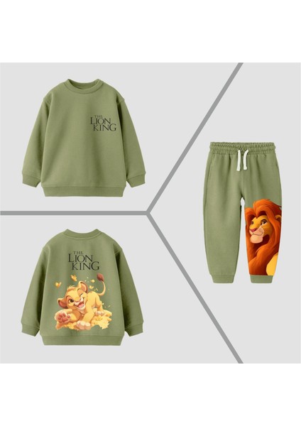 Barbosa The Lion Kıng Aslanlı %100 Pamuk Hali Erkek Eşortman Takımı modelleri