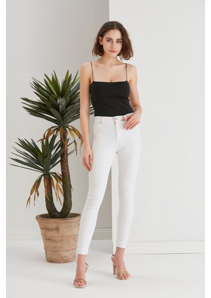 Kadın Çıtçıt Zıbınlı Vücudu Saran Bodysuit Spor Şık Askılı Bluz fırsatları