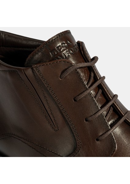 Erkek Kahve Desacomfort Bağcıklı Deri Bot