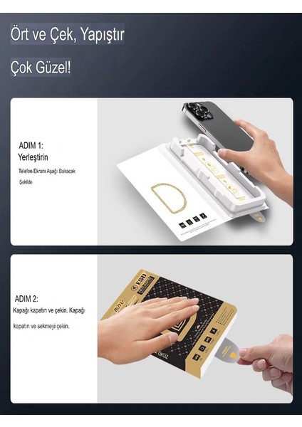 iPhone 16 Pro Kırılmaz Cam Ekran Koruyucu, Uygulama Standlı, Tam Uyum, Hd, Çizilmez, Iz Bırakmaz indirimleri
