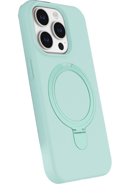 Allzey Newface Apple Iphone 14 Pro Max Regal Magsafe Standlı Kapak - Su Yeşili fiyatları