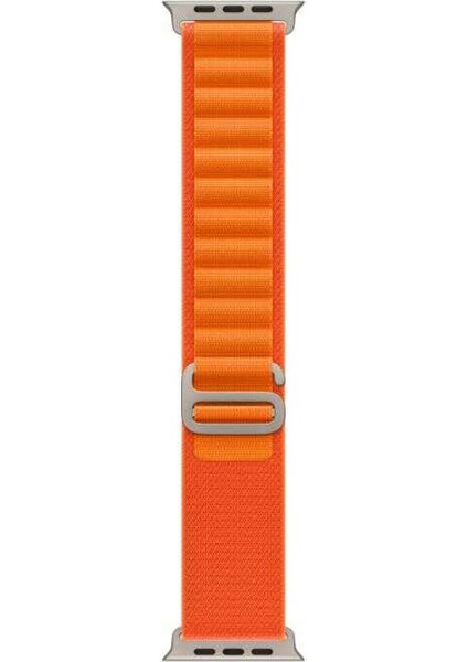Apple Watch 7 45MM Alpine Loop Metal Toka Örgü Işleme Kordon Premium Kayış Krd-74