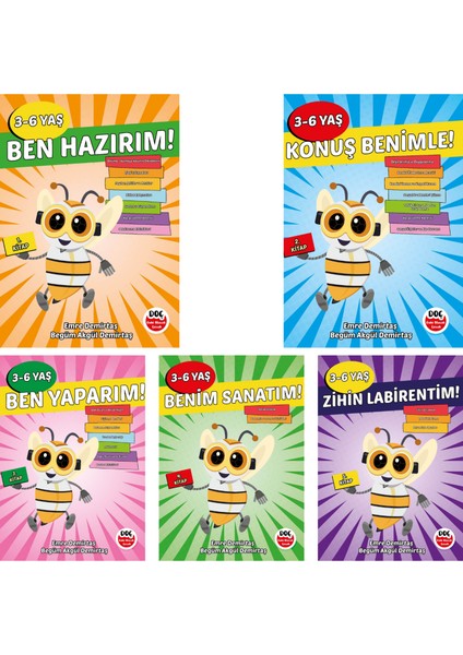 Dahi Olacak Çocuk 3-6 Yaş Erken Öğrenme Aktiviteli Set (5 Kitap)