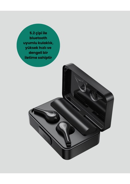 Wizard Bluetooth 5.1 Kablosuz Kulaklık – 3500 Mah Şarj Kutulu modelleri