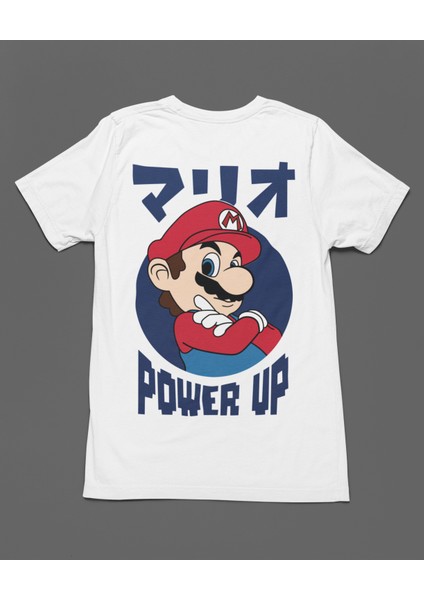 Mario Power Up Unisex Tişört T-Shirt fırsatları