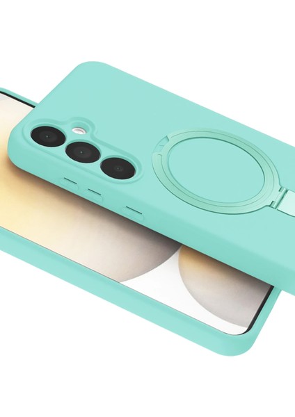 Allzey Newface Samsung Galaxy A15 4g Regal Magsafe Standlı Kapak - Su Yeşili fırsatları