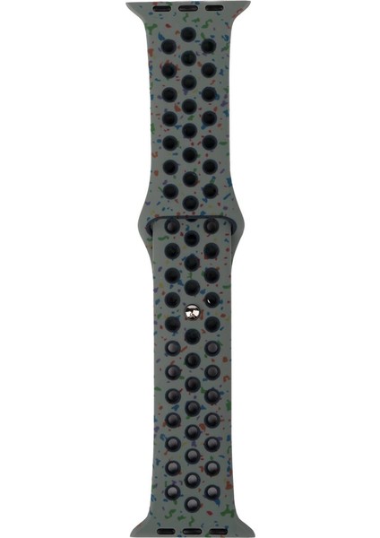 Apple Watch 42MM 10.nesil Kordon Yeni Seri 2023 Krd-02 Silikon Strap Kayış