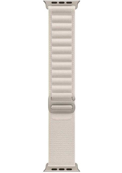 Apple Watch 42MM 10.nesil Alpine Loop Metal Toka Örgü Işleme Kordon Premium Kayış Krd-74