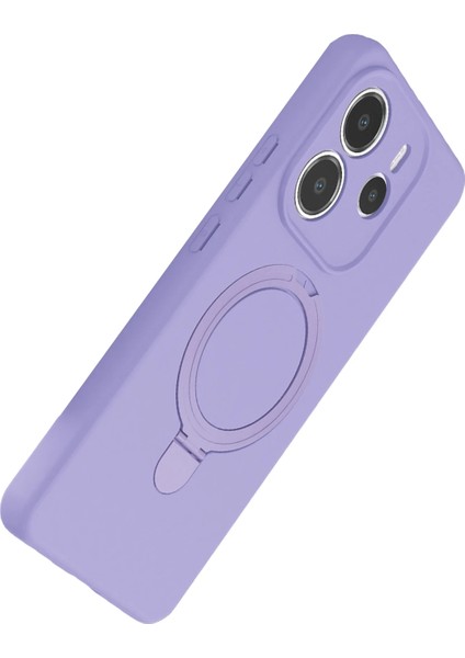 Allzey Newface Xiaomi Redmi Note 14 4g Regal Magsafe Standlı Kapak - Lila fırsatları