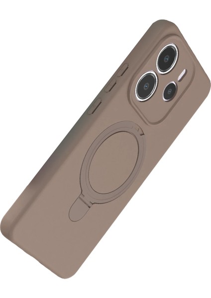 Allzey Newface Xiaomi Redmi Note 14 4g Regal Magsafe Standlı Kapak - Çöl Titanyum modelleri