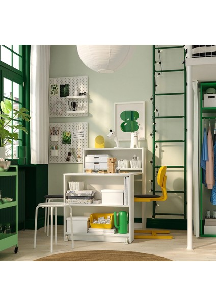 Billy Çalışma Masalı Kitaplık Beyaz 80 x 33 / 112 x 106 Cm fırsatları