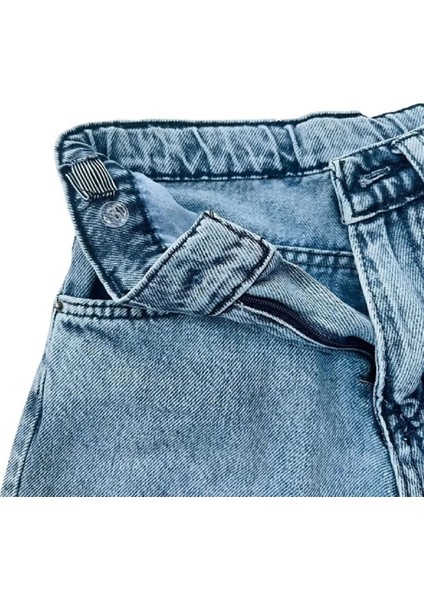 Kız Çocuk Wide Baggy Geniş Paça Kot Pantolon(Jean)