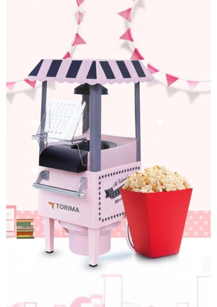 Pembe Yağsız Mısır Patlatma Makinesi, Lezzetli ve Sağlıklı Atıştırmalıklar Için fırsatları