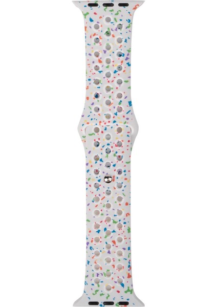 Apple Watch 42MM 10.nesil Kordon Yeni Seri 2023 Krd-02 Silikon Strap Kayış