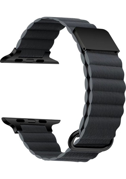 ​​​apple Watch 42MM 10.nesil Krd-78 Pu Deri Kordon Strap Kayış