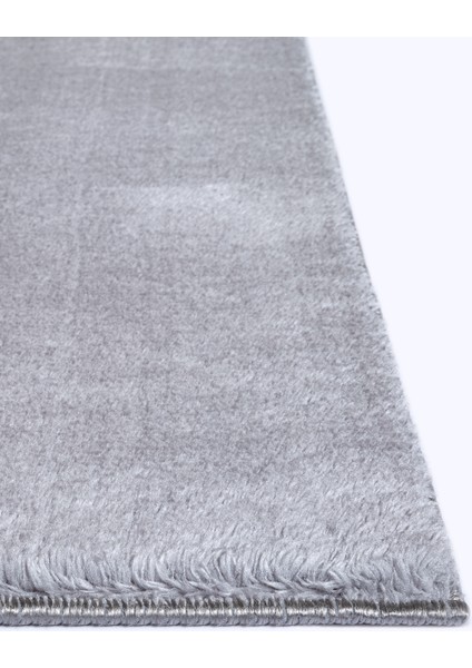 Yıkanabilir Kaymaz Taban Gri Renk Peluş Post Halı fırsatları