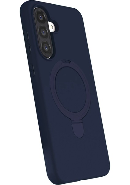 Allzey Newface Samsung Galaxy A26 Regal Magsafe Standlı Kapak - Lacivert modelleri