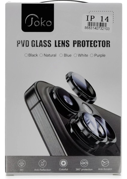 Allzey Joko Iphone 14 Pvd Metal Kamera Lens - Mavi fiyatları