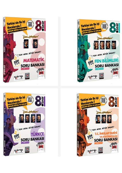 Yargı 8.sınıf Lgs Tüm Dersler Son Tur Soru Bankası Seti 4 Kitap Y