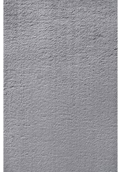 Yıkanabilir Kaymaz Taban Gri Renk Peluş Post Halı