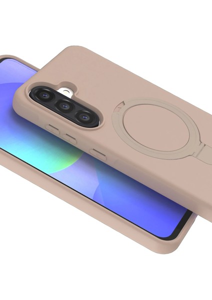 Allzey Newface Samsung Galaxy A26 Regal Magsafe Standlı Kapak - Çöl Titanyum fiyatları