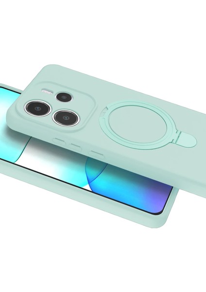 Allzey Newface Xiaomi Redmi Note 14 4g Regal Magsafe Standlı Kapak - Su Yeşili fırsatları