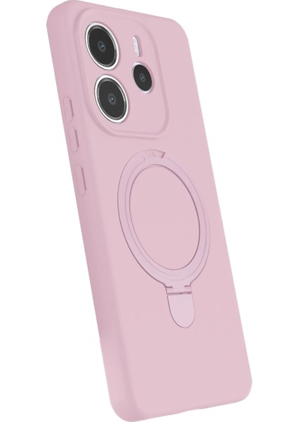 Allzey Newface Xiaomi Redmi Note 14 4g Regal Magsafe Standlı Kapak - Açık Pembe fiyatları