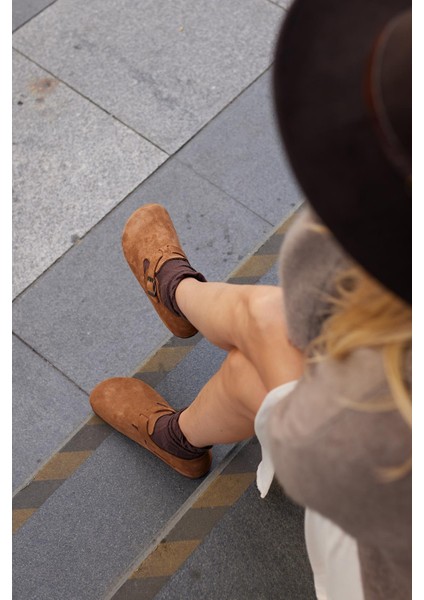 Oxford Hakiki Deri Mantar Taban Ortopedik Ayakkabı