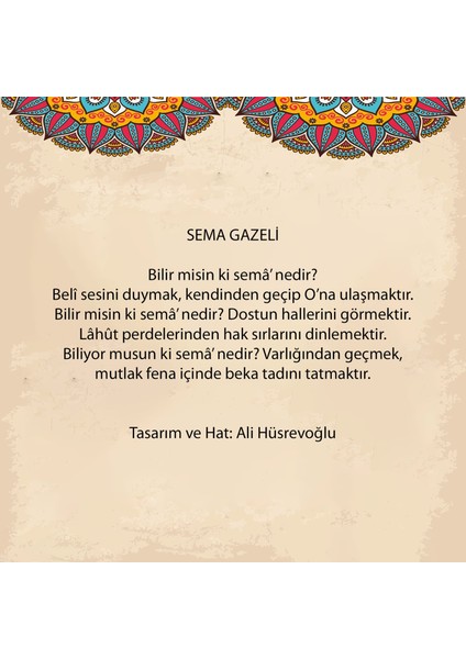 Sema Gazeli Çerçeveli Tablo modelleri