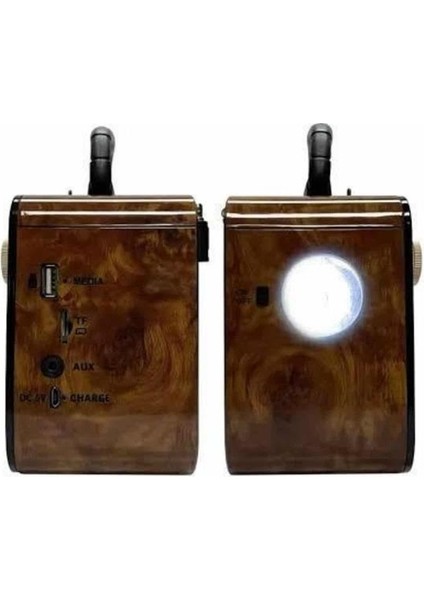 Wizard Nostaljik Radyo Bluetooth Bağlantılı Müzik Kutusu Ahşap fırsatları